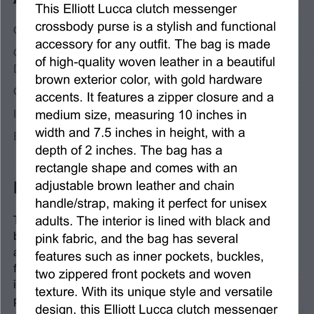 Elliott Lucca elegant tan